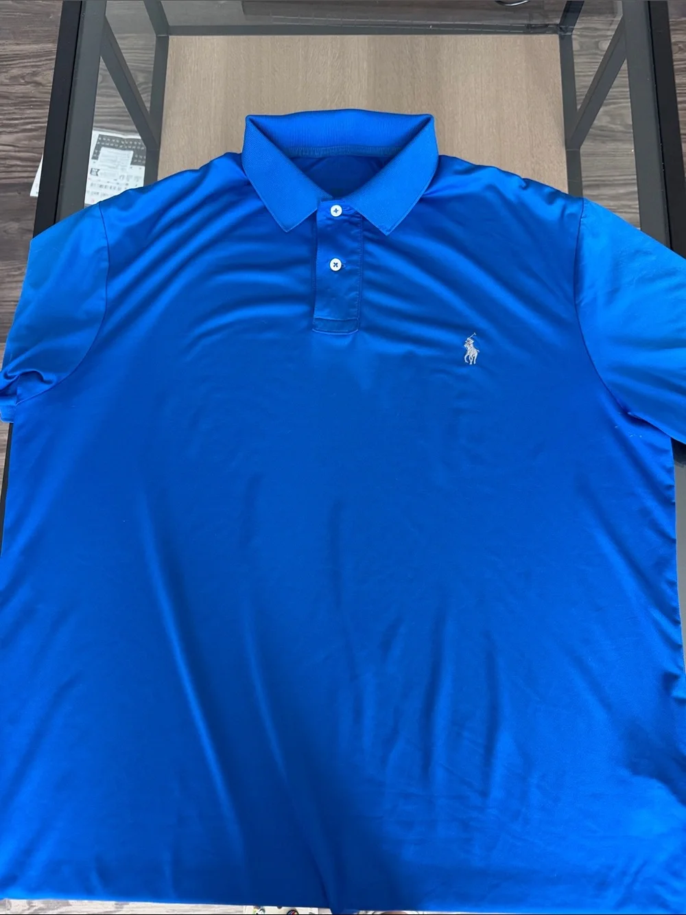 Polo by Ralph Lauren Men’s Bright Blue Short-Sleeve Polo